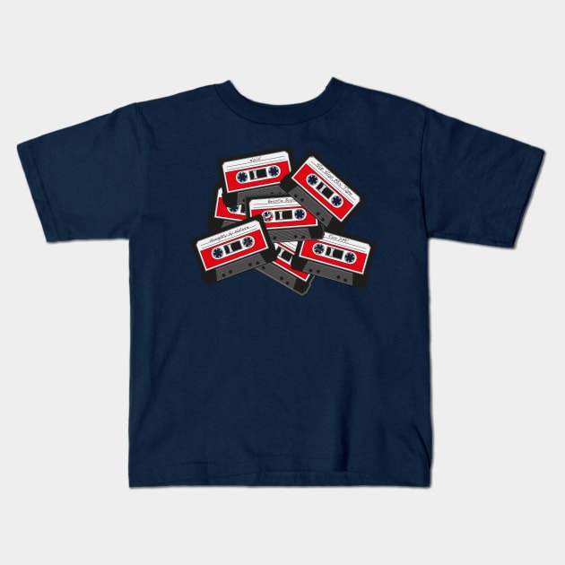 Mixed Tapes Kids T-Shirt by Elio and the Fox